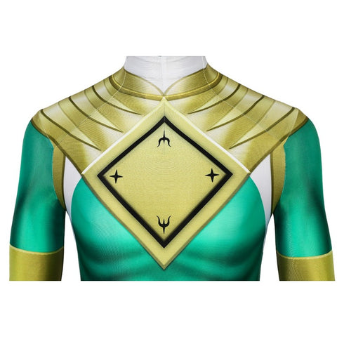 Green Ranger Cosplay Suit Power Rangers Green HQ Printed Spandex Costume