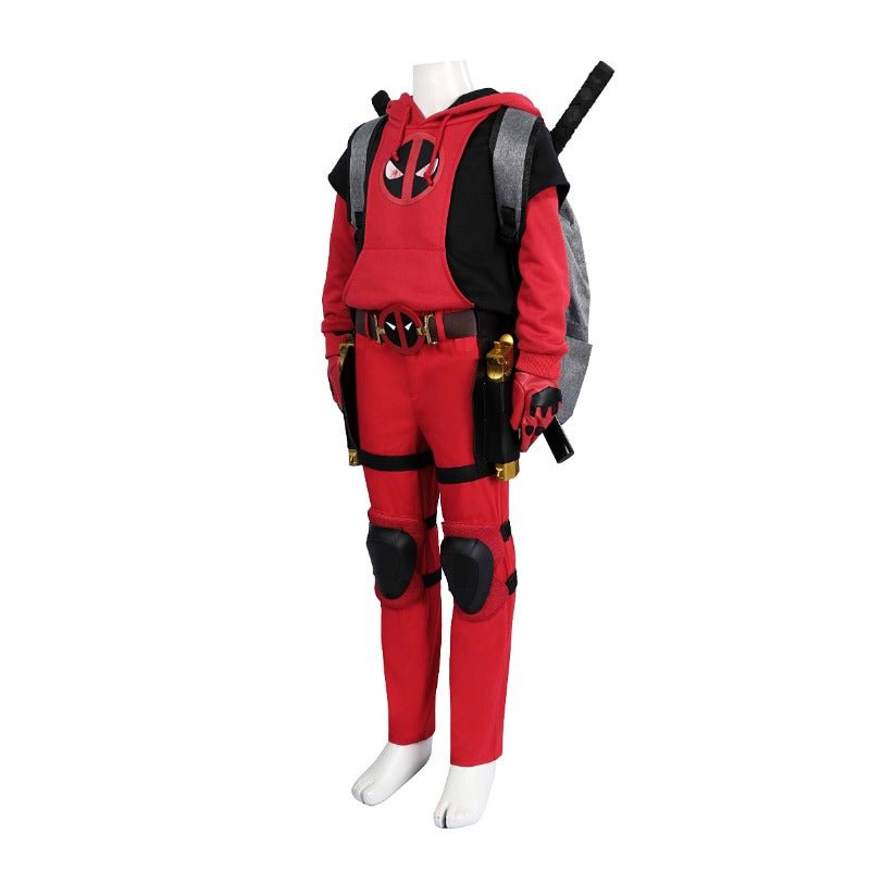 Deadpool 3 Wade Winston Wilson Cosplay Costume Kids & Adults Hoodie Clothing Suit - Coscosmos