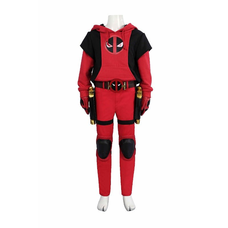 Deadpool 3 Wade Winston Wilson Cosplay Costume Kids & Adults Hoodie Clothing Suit - Coscosmos