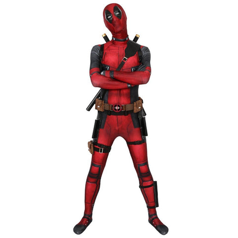 Deadpool Wade Wilson Deluxe Cosplay Costume Set with Accessories| Ready to Ship - Coscosmos