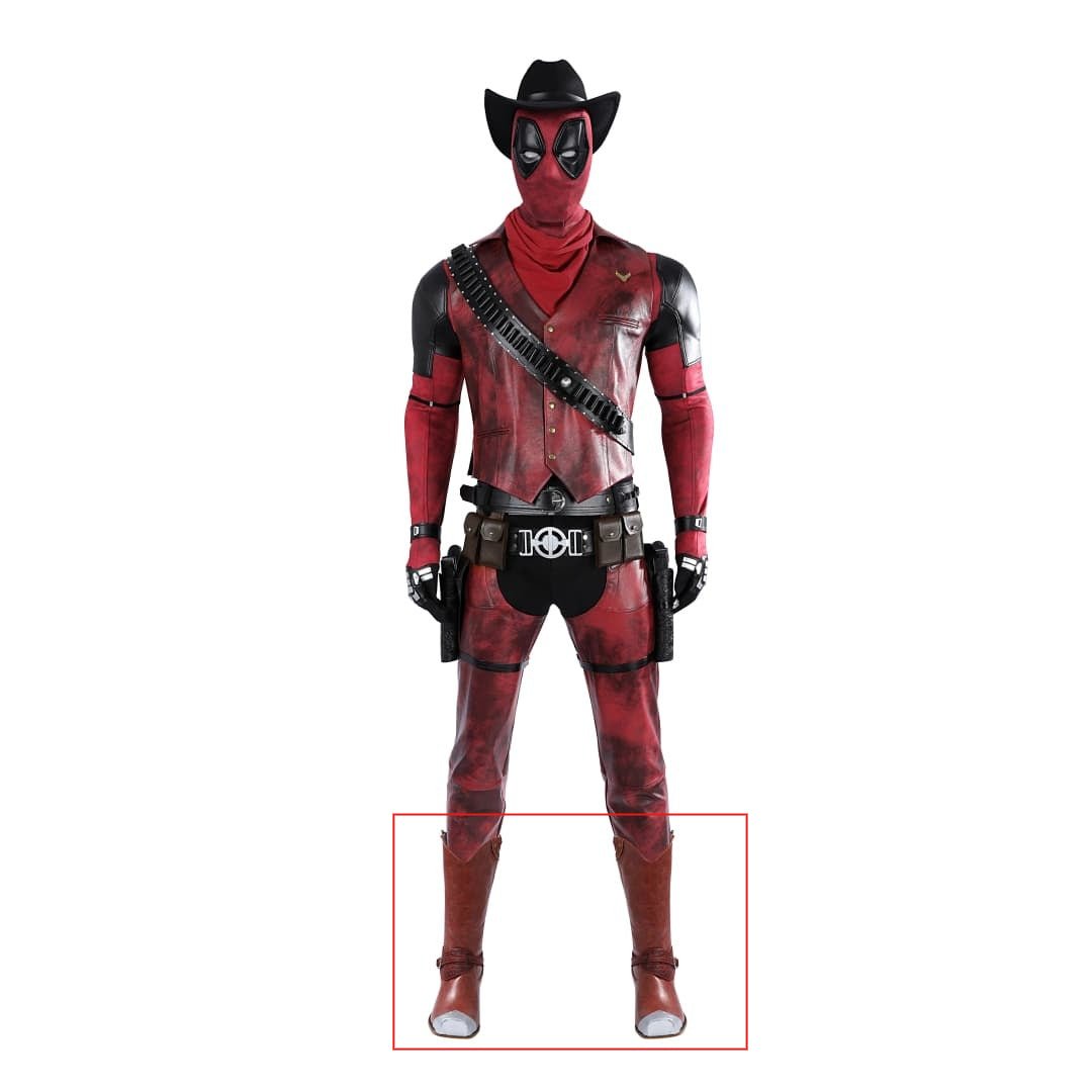 Deadpool & Wolverine Cowboy Deadpool Cosplay Costume - Coscosmos