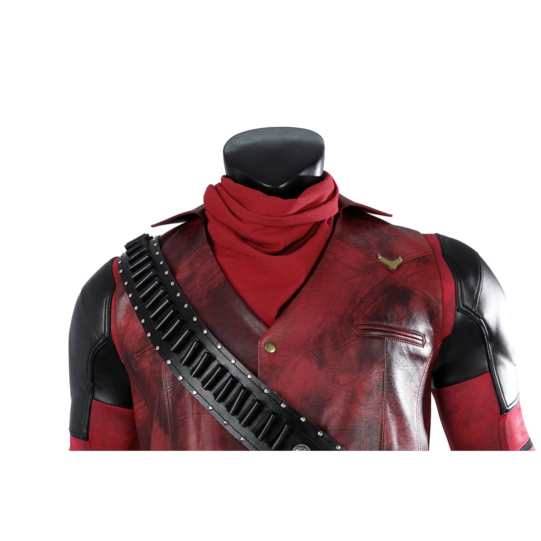 Deadpool & Wolverine Cowboy Deadpool Cosplay Costume - Coscosmos