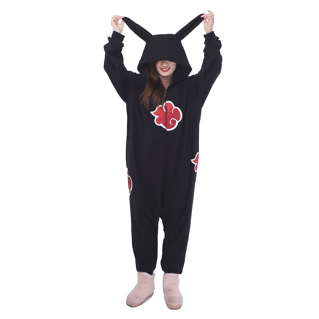 Naruto Akatsuki Rabbit Ear Onesie Cosplay Costume