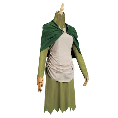 Delicious in Dungeon Cosplay Costume with Wig, Robe, Everak Bathhouse Outfit, Halloween - Coscosmos