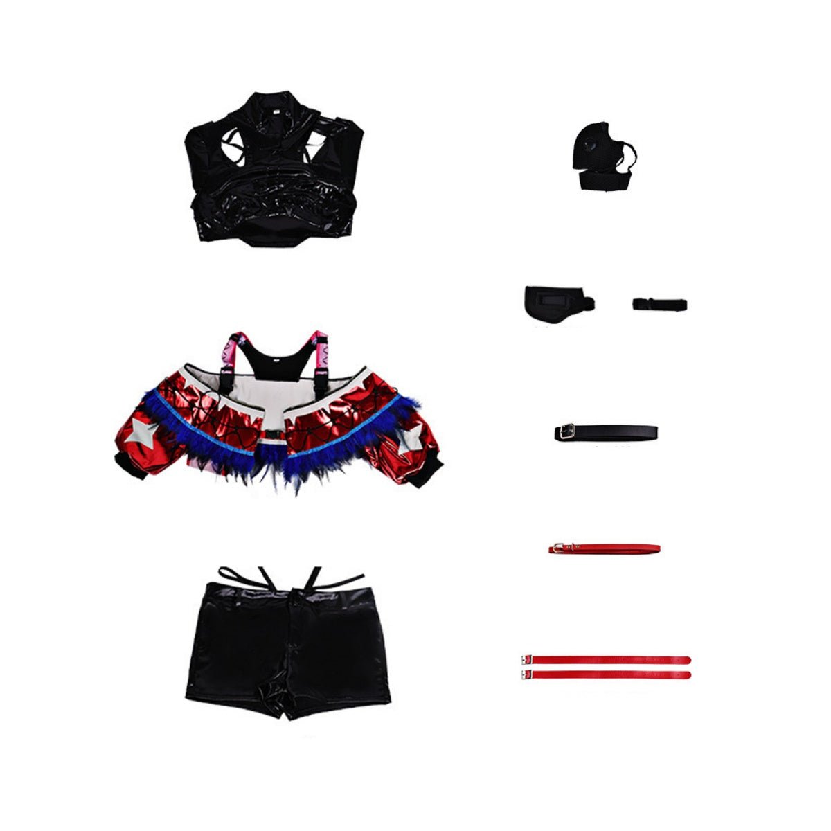 Delta Action Mai Xiaowen Red Skin Vyshyvanka Collaborative Cosplay Costume - Coscosmos
