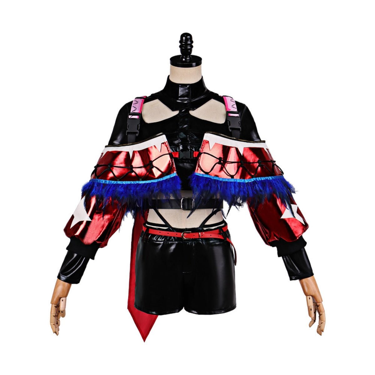 Delta Action Mai Xiaowen Red Skin Vyshyvanka Collaborative Cosplay Costume - Coscosmos