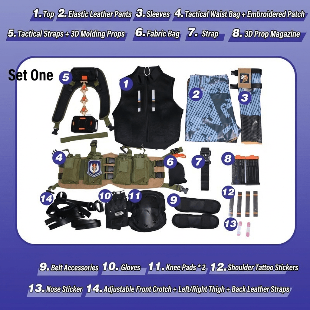 Delta Force Claire "Swiftwind" Cosplay Costume Full Set with 3D Printed Props [In Stock] by NyaMiao - Coscosmos