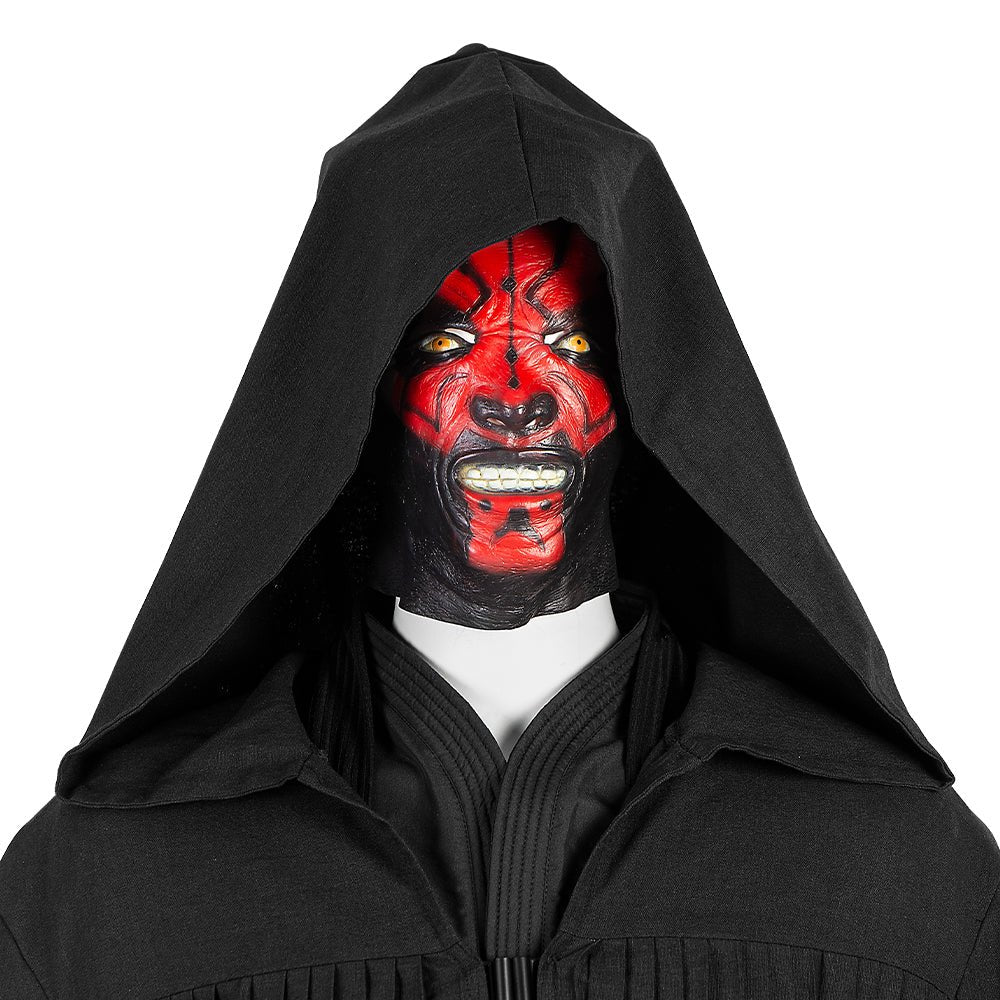 Deluxe Darth Maul Cosplay Costume from Star Wars: Episode I – The Phantom Menace, Full Set Custom Apparel for Fans and Collectors - Coscosmos