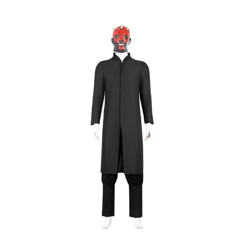 Deluxe Darth Maul Cosplay Costume from Star Wars: Episode I – The Phantom Menace, Full Set Custom Apparel for Fans and Collectors - Coscosmos