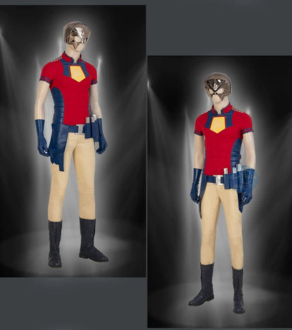 Deluxe The Suicide Squad 2 Peacemaker Cosplay Costume Full Set Custom Made Men's Performance Suit - Coscosmos