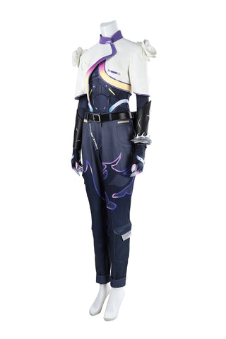 Deluxe Valorant Clove Cosplay Costume Full Set for Women - Coscosmos