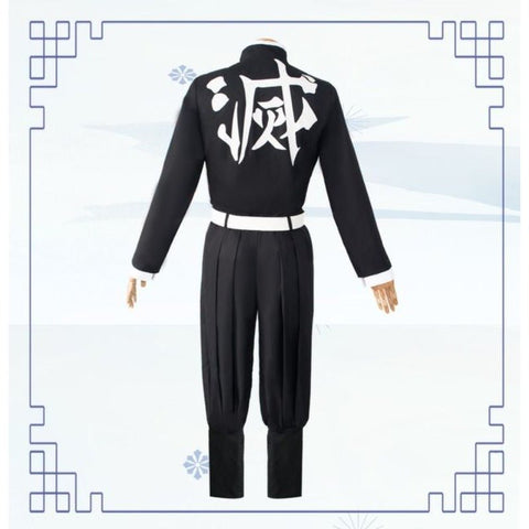 Demon Slayer Corps Uniform Cosplay Set - Gyomei Himejima Stone Hashira Costume - Coscosmos