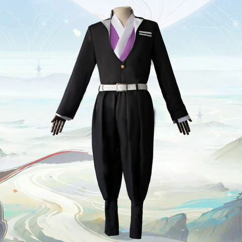 Demon Slayer Corps Uniform Cosplay Set - Gyomei Himejima Stone Hashira Costume - Coscosmos