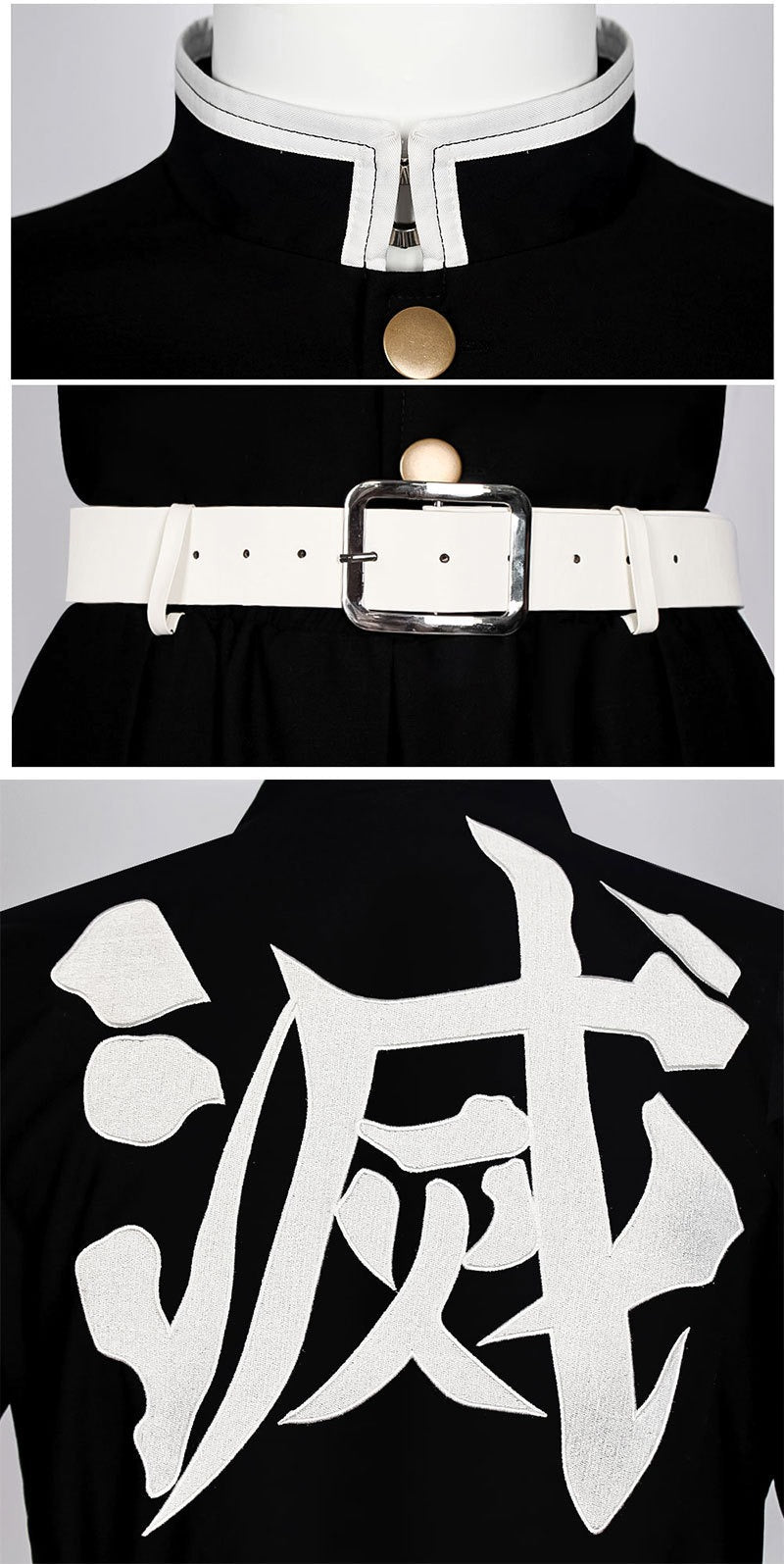 Demon Slayer Cosplay Uniform Set For Adult and Kids Kamado Tanjiro & Tomioka Giyu Halloween Deal - Coscosmos