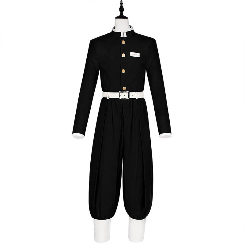 Demon Slayer Cosplay Uniform Set For Adult and Kids Kamado Tanjiro & Tomioka Giyu Halloween Deal - Coscosmos