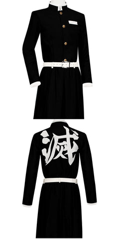 Demon Slayer Cosplay Uniform Set For Adult and Kids Kamado Tanjiro & Tomioka Giyu Halloween Deal - Coscosmos