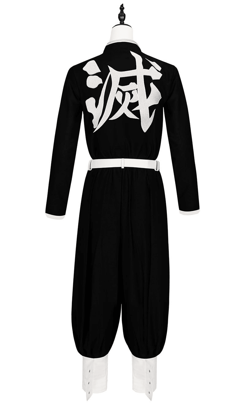 Demon Slayer Cosplay Uniform Set For Adult and Kids Kamado Tanjiro & Tomioka Giyu Halloween Deal - Coscosmos