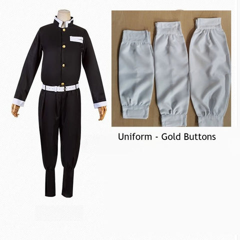 Demon Slayer Cosplay Uniform Set For Adult and Kids Kamado Tanjiro & Tomioka Giyu Special offer - Coscosmos