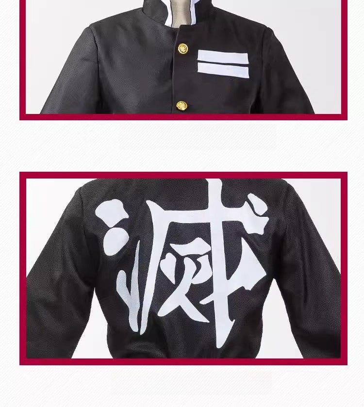Demon Slayer Cosplay Uniform Set For Adult and Kids Kamado Tanjiro & Tomioka Giyu Special offer - Coscosmos