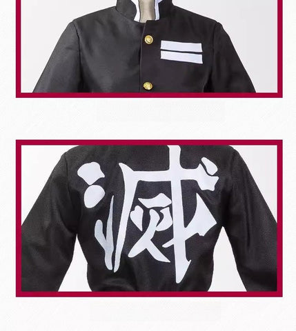 Demon Slayer Cosplay Uniform Set For Adult and Kids Kamado Tanjiro & Tomioka Giyu Special offer - Coscosmos