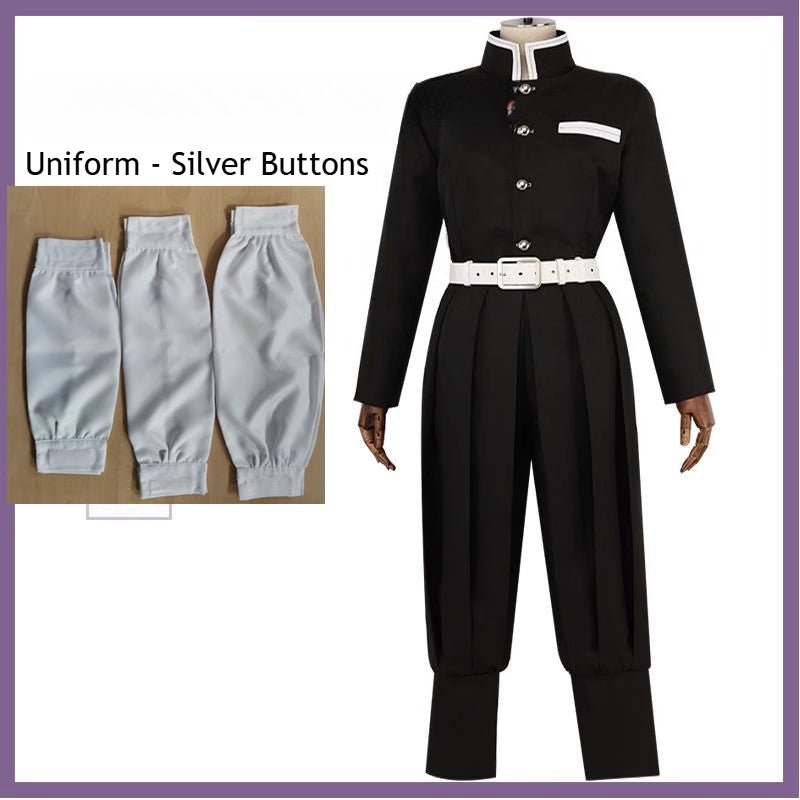 Demon Slayer Cosplay Uniform Set For Adult and Kids Kamado Tanjiro & Tomioka Giyu Special offer - Coscosmos