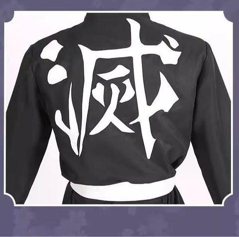 Demon Slayer Cosplay Uniform Set For Adult and Kids Kamado Tanjiro & Tomioka Giyu Special offer - Coscosmos