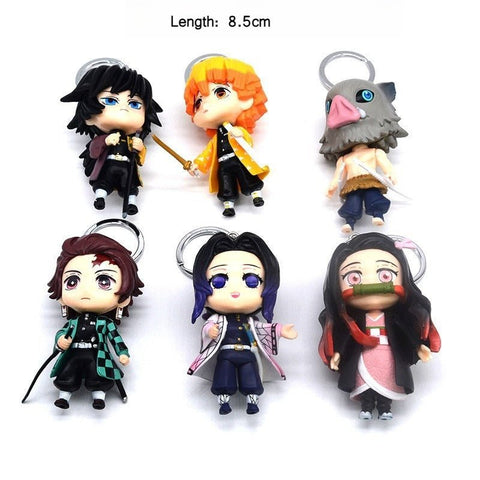 Demon Slayer Keychain - Anime Figure Car Accessory Keyring and Bag Charm - Coscosmos