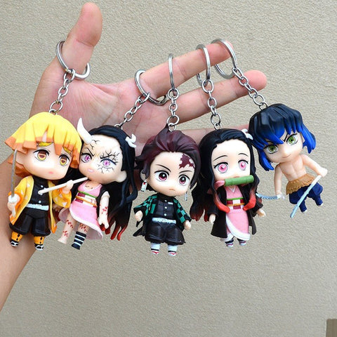 Demon Slayer Keychain - Anime Figure Car Accessory Keyring and Bag Charm - Coscosmos