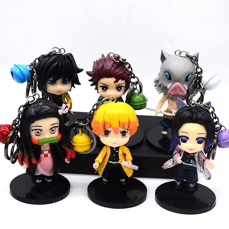 Demon Slayer Keychain - Anime Figure Car Accessory Keyring and Bag Charm - Coscosmos