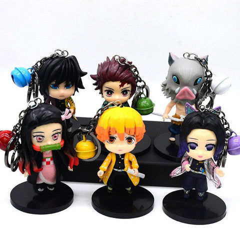 Demon Slayer Keychain - Anime Figure Car Accessory Keyring and Bag Charm - Coscosmos