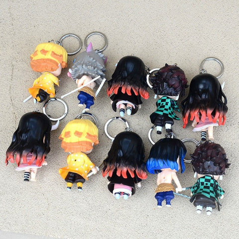 Demon Slayer Keychain - Anime Figure Car Accessory Keyring and Bag Charm - Coscosmos