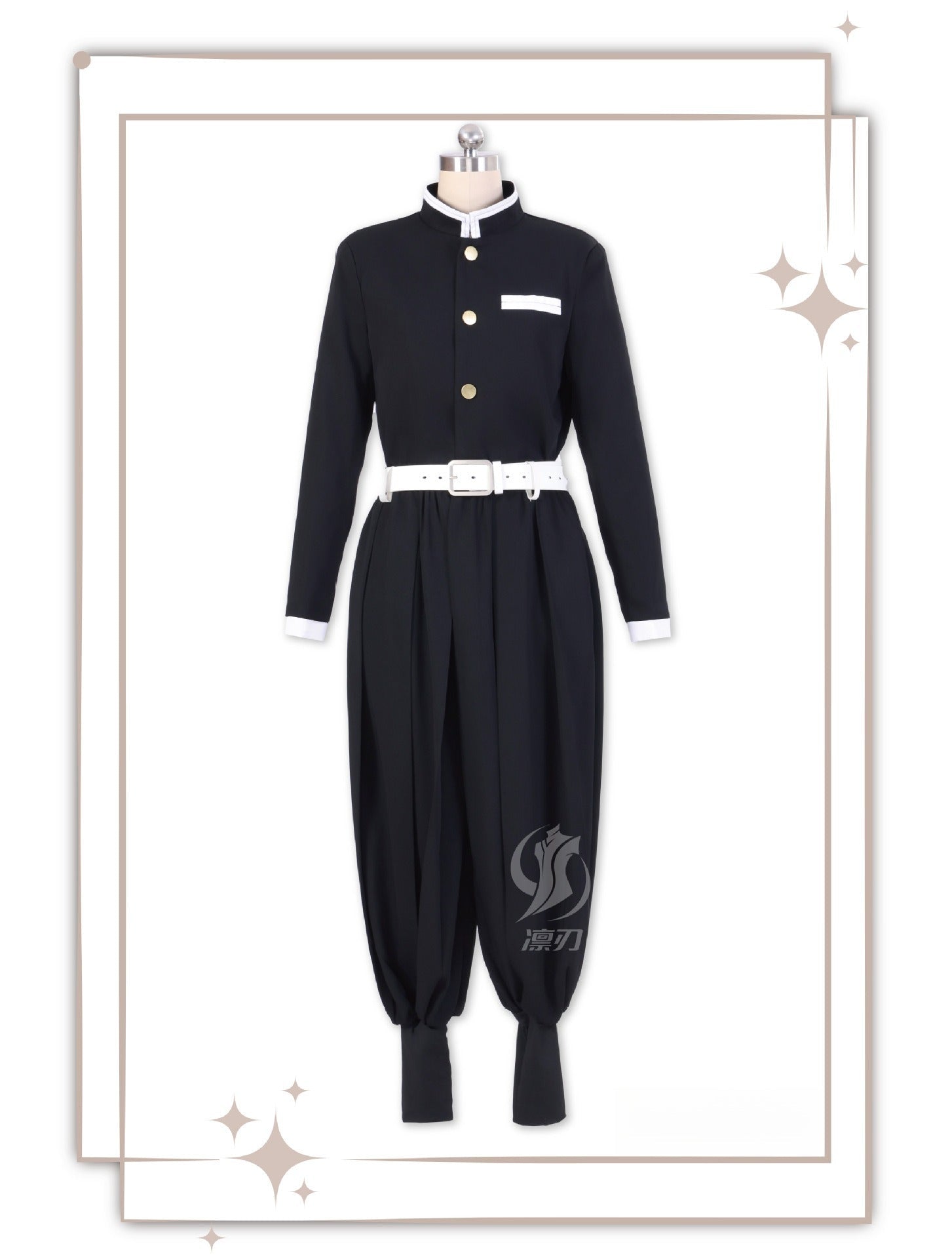 Demon Slayer: Kimetsu no Yaiba Giyuu Tomioka Cosplay Costume, High - Quality Outfit Embroidered Version - Coscosmos