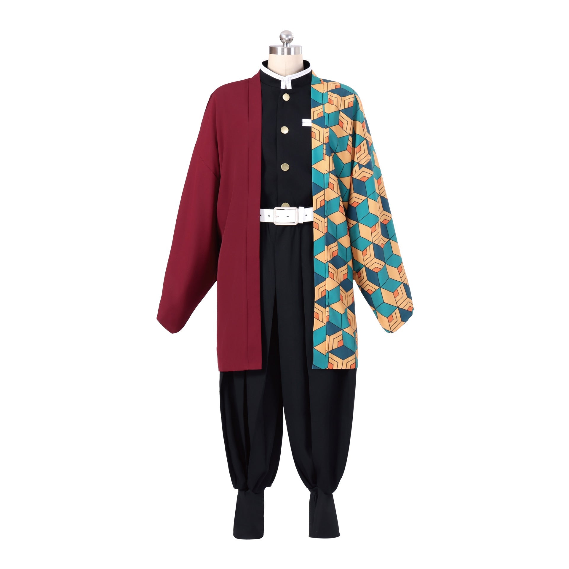 Demon Slayer: Kimetsu no Yaiba Giyuu Tomioka Cosplay Costume, High - Quality Outfit Embroidered Version - Coscosmos
