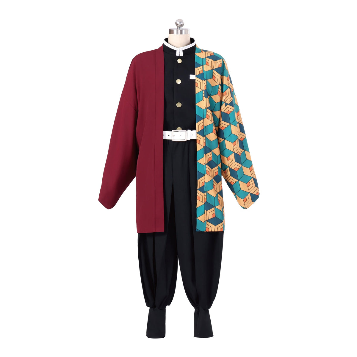 Demon Slayer: Kimetsu no Yaiba Giyuu Tomioka Cosplay Costume, High - Quality Outfit Embroidered Version - Coscosmos