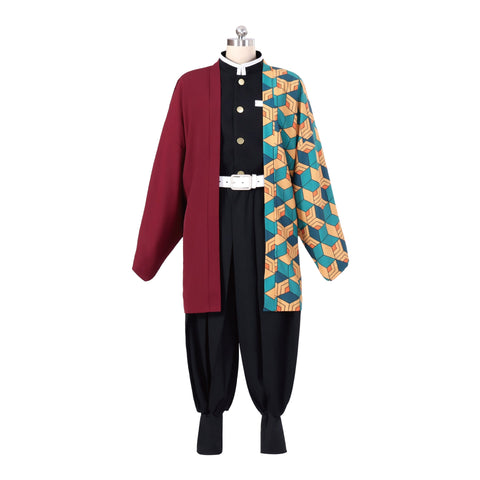 Demon Slayer: Kimetsu no Yaiba Giyuu Tomioka Cosplay Costume, High - Quality Outfit Embroidered Version - Coscosmos