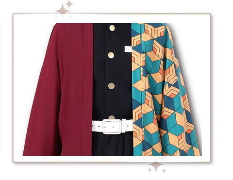 Demon Slayer: Kimetsu no Yaiba Giyuu Tomioka Cosplay Costume, High - Quality Outfit Embroidered Version - Coscosmos
