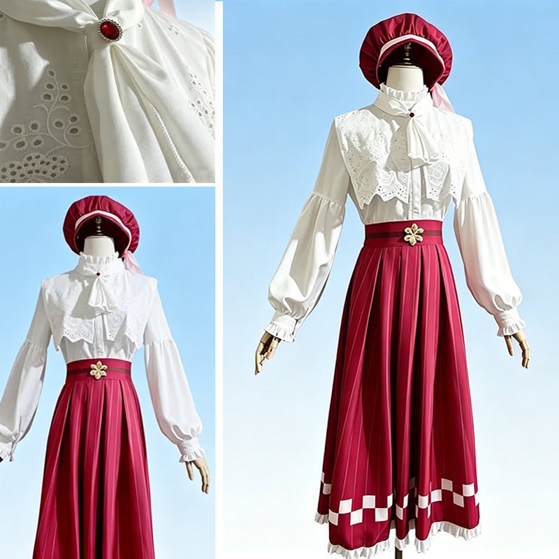 Demon Slayer Kimetsu no Yaiba Kamado Nezuko Cosplay Costume, Premium Outfit for 5th Anniversary Concert - Coscosmos