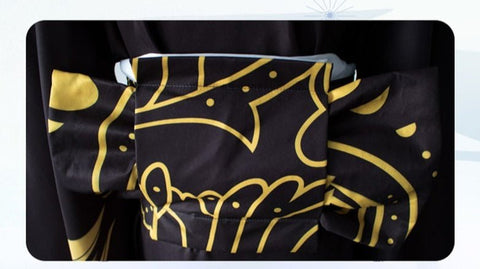 Demon Slayer Kimetsu no Yaiba Kibutsuji Muzan Cosplay Costume, Female Kimono Full Set - Coscosmos