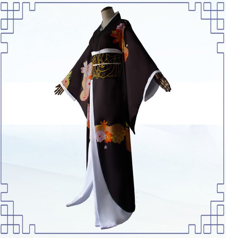 Demon Slayer Kimetsu no Yaiba Kibutsuji Muzan Cosplay Costume, Female Kimono Full Set - Coscosmos