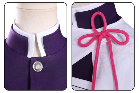 Demon Slayer Kimetsu no Yaiba: Mugen Castle Arc Kanao Tsuyuri Cosplay Costume Embroidered Version - Coscosmos