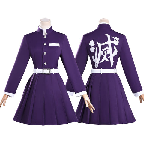 Demon Slayer Kimetsu no Yaiba: Mugen Castle Arc Kanao Tsuyuri Cosplay Costume Embroidered Version - Coscosmos
