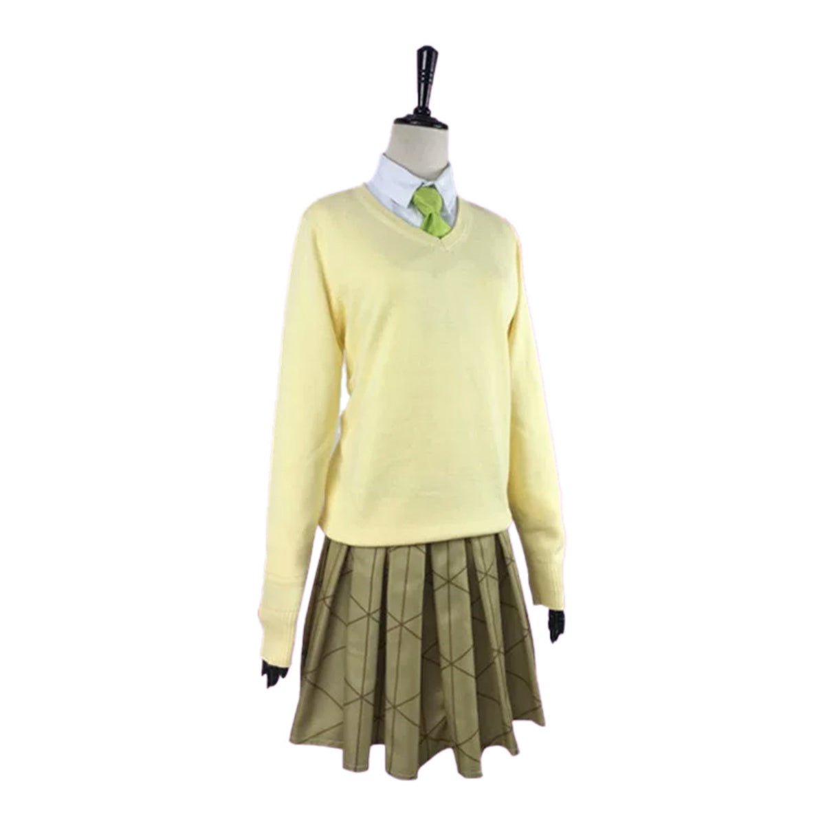 Demon Slayer Kimetsu no Yaiba Shinobu Kocho & Zenitsu Agatsuma Demon Slayer Academy JK Uniform Cosplay Costume - Coscosmos