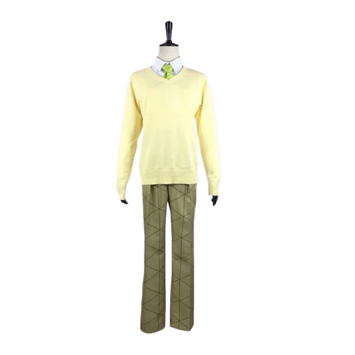 Demon Slayer Kimetsu no Yaiba Shinobu Kocho & Zenitsu Agatsuma Demon Slayer Academy JK Uniform Cosplay Costume - Coscosmos