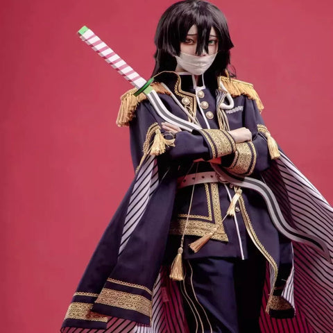 Demon Slayer: Kimetsu no Yaiba Tanjiro Kamado, Giyu Tomioka, Mitsuri Kanroji, Shinobu Kocho, Muichiro Tokito, Obanai Iguro Cosplay Costume - Coscosmos
