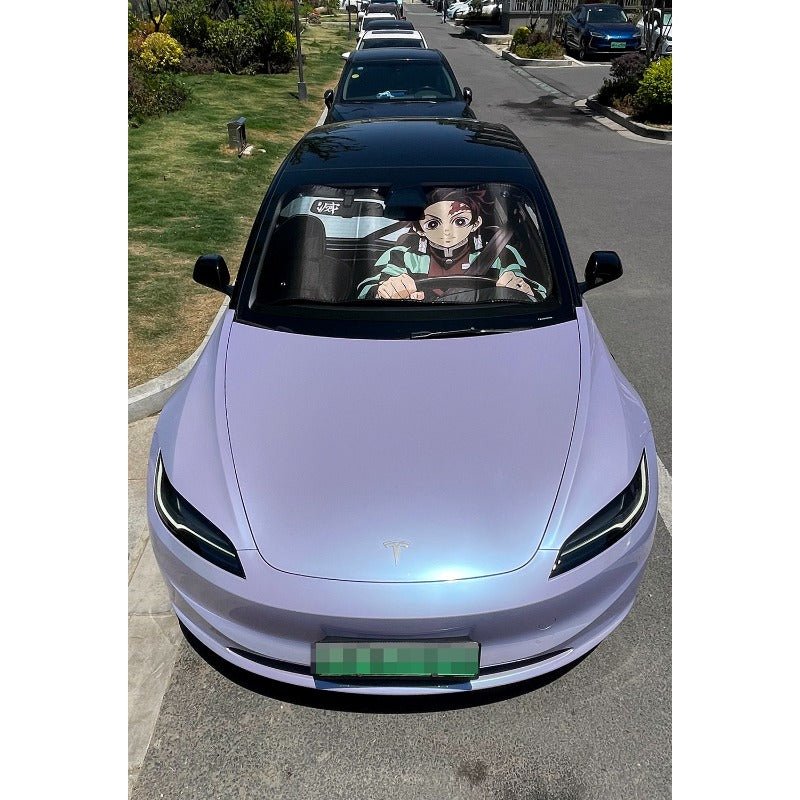 Demon Slayer Kimetsu no Yaiba Tanjiro Kamado Nezuko Car Sunshade - Coscosmos