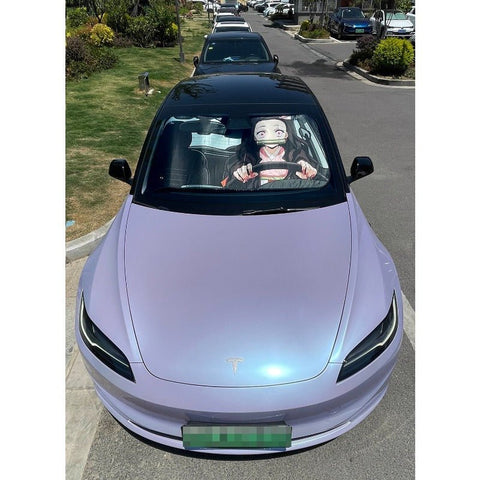 Demon Slayer Kimetsu no Yaiba Tanjiro Kamado Nezuko Car Sunshade - Coscosmos