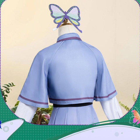 Demon Slayer Kochou Shinobu Cosplay Costume Full Dress Set - Coscosmos