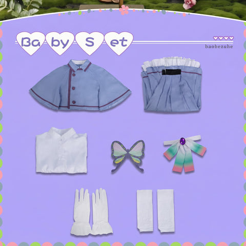 Demon Slayer Kochou Shinobu Cosplay Costume Full Dress Set - Coscosmos