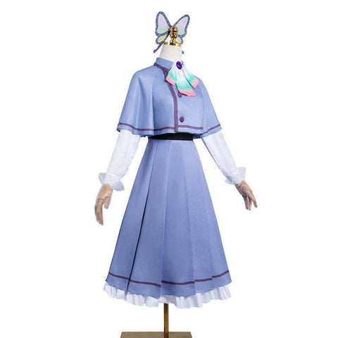 Demon Slayer Kochou Shinobu Cosplay Costume Full Dress Set - Coscosmos