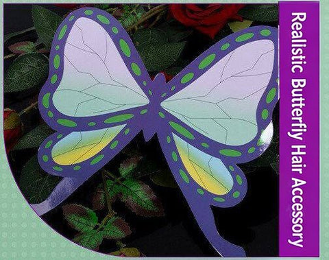 Demon Slayer Kochou Shinobu Cosplay Costume Full Dress Set - Coscosmos